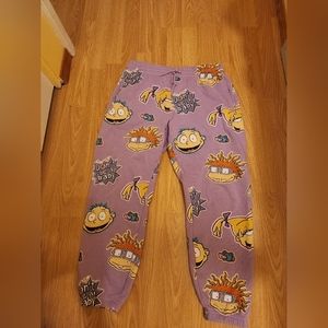Nickelodeon large purple Rug Rats sweat pants